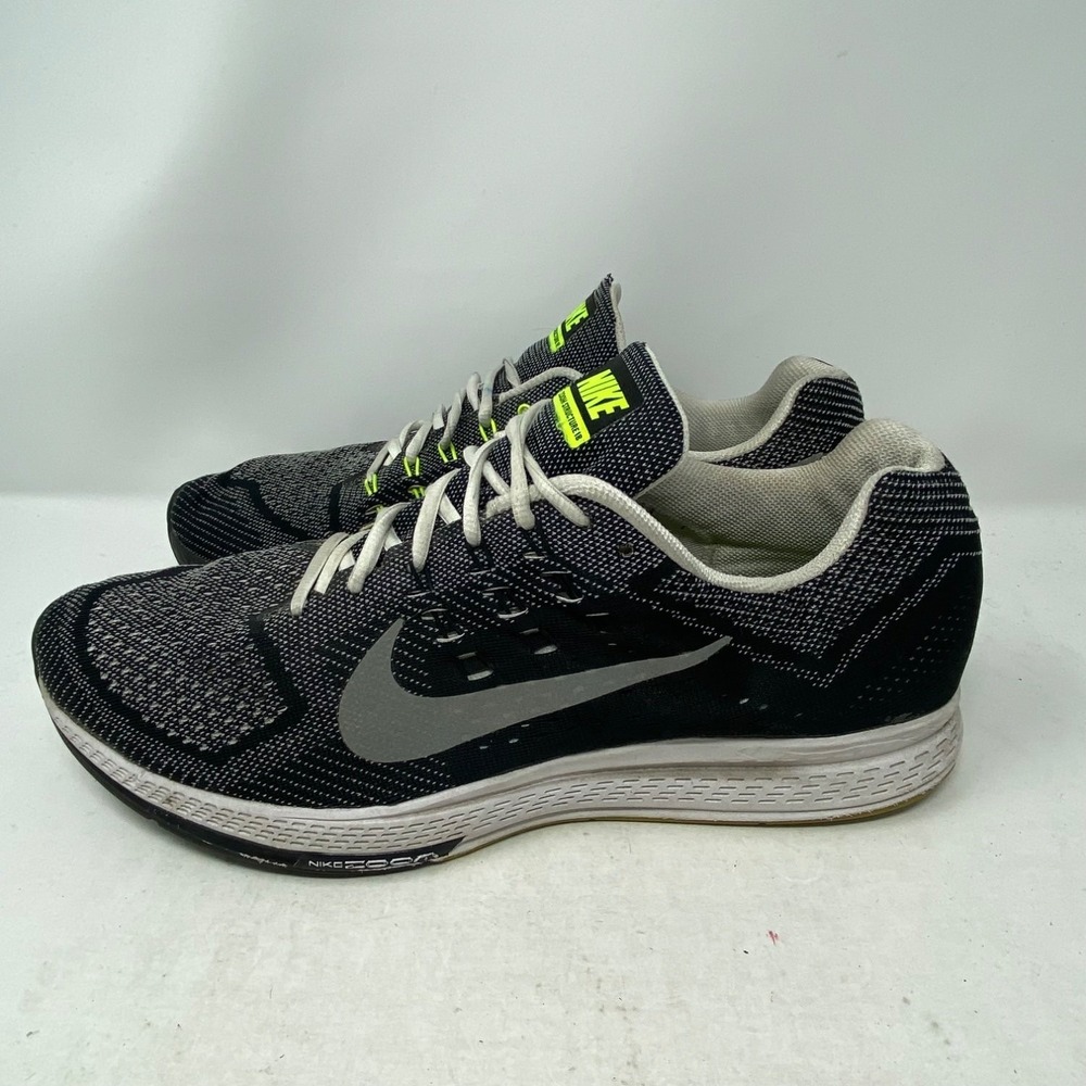 Nike Air Zoom Structure 18 Mens Running Shoes 14 Black Grey Green 683731-100